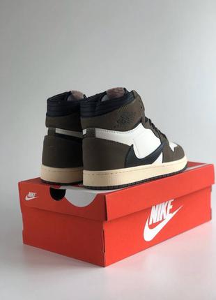 Кроссовки nike air jordan 1 retro high travis scott3 фото