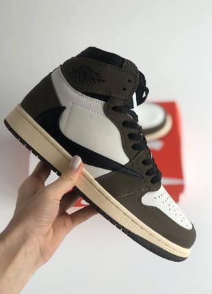 Кроссовки nike air jordan 1 retro high travis scott5 фото