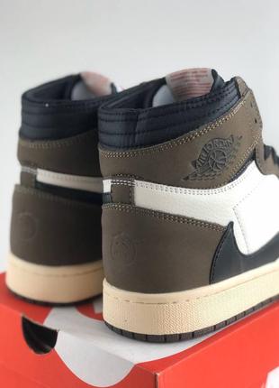 Кроссовки nike air jordan 1 retro high travis scott9 фото