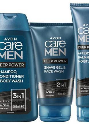 Набор avon сила черного угля из 3х единиц для мужчин avon эйвон2 фото