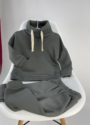 Костюм худі хомут оверсайз з кишенькою