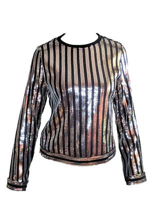 Элегантный свитшот в пайетках emilie briting от бренда na-kd. швеция.