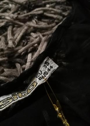 Блуза кофта черная жатая вырез декольте квадратное каре7 фото