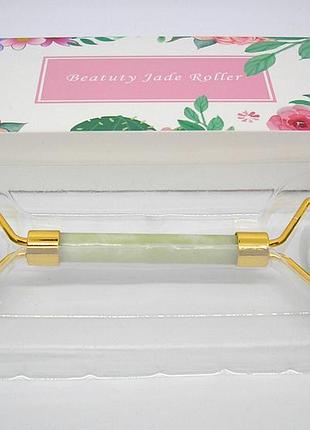 Масажер ролик нефритовий для особи двосторонній flbwles conto в подарунковій упаковці