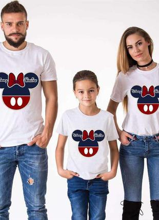 Футболки фэмили лук family look для всей семьи "disney cruise" push it