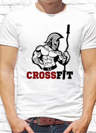 Чоловіча футболка з принтом "crossfit" push it