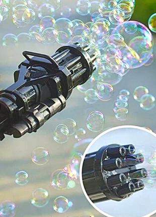 Пулемет автомат генератор мыльных пузырей пистолет bubble gun gatling10 фото