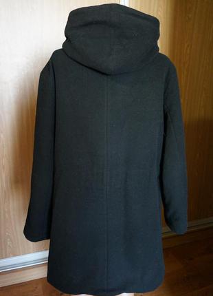 Классное,шерстяное пальто /куртка на тонком синтепоне большой размер2 фото