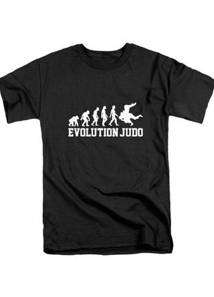 Чоловіча футболка з принтом дзюдо "judo evolution" push it