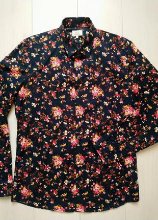 Сорочка на довгий рукав next slim fit