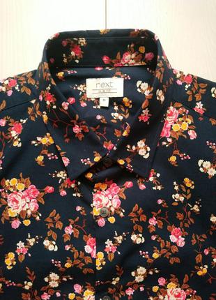 Сорочка на довгий рукав next slim fit