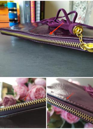 Фиолетовая сумка клатч конверт с длинной замшевой кисточкой, молодой винтаж классика10 фото