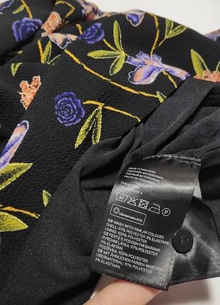 Платье свободного кроя с поясом ✨h&m✨вольное свободное цветочный принт прямой фасон9 фото