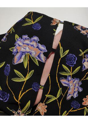 Платье свободного кроя с поясом ✨h&m✨вольное свободное цветочный принт прямой фасон7 фото