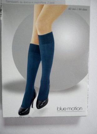 *плотные бирюзовые гольфы 40 den blue motion германия