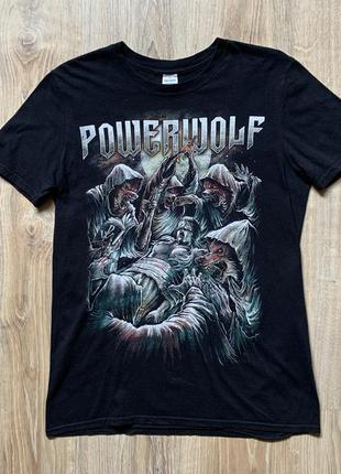 Чоловіча футболка бавовняна пауер хеві метал мерч gildan powerwolf summer masses t shirt