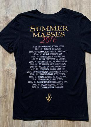 Мужская хлопковая футболка пауэр хеви метал мерч gildan powerwolf summer masses t shirt2 фото