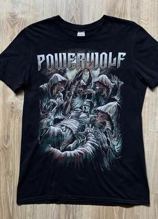 Мужская хлопковая футболка пауэр хеви метал мерч gildan powerwolf summer masses t shirt7 фото
