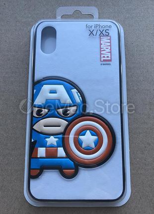 Чохол captain america для iphone xs