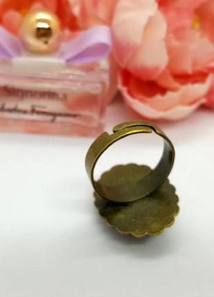 🍀💍 мініатюрне кільце в стилі вінтаж натуральний камінь яшма унакит геліотроп5 фото