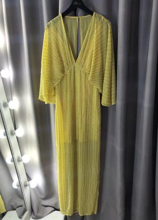 Сукня - кімоно з лінійною обробкою стеклярусом5 фото