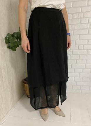 Юбка лён длинная evelin brandt