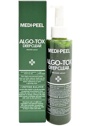 Гель для глибокого очищення шкіри з ефектом детокс medi-peel algo-tox deep clear