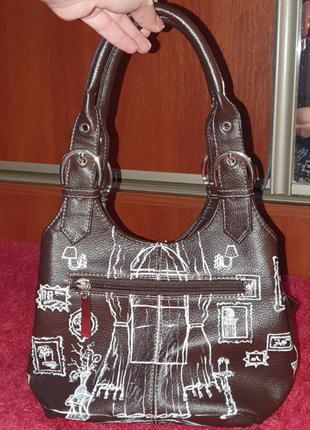 Винтажная сумка ручной росписи украинского бренда2 фото