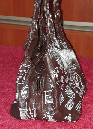 Винтажная сумка ручной росписи украинского бренда5 фото