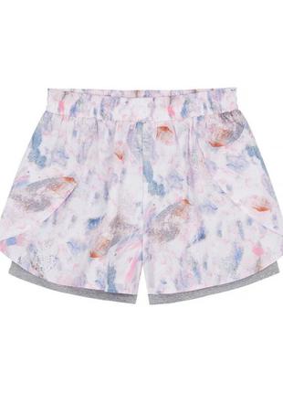 Шикарные двойные спортивные шорты  в мраморный принт workout 🍒🍓🍒