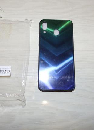 Чохол acrylic tpu case+glass для samsung m20 2019 голограма1 фото