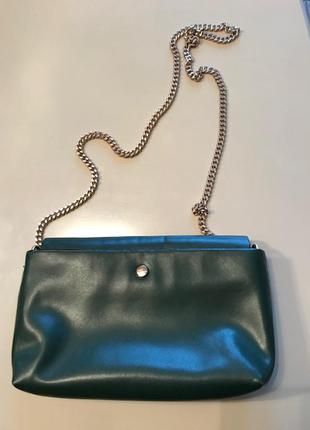 Кожаная сумочка/ клатч zara