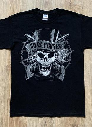 Чоловіча вінтажна бавовняна футболка gildan хард рок мерч guns n roses 2009