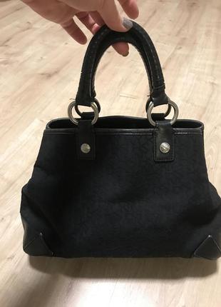 Сумка dkny текстиль -кожа