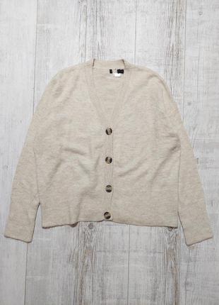 Кофта кардиган бежева на гудзиках