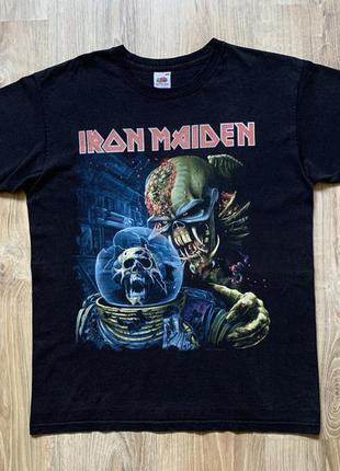 Мужская винтажная коллекционная футболка хеви метал мерч iron maiden the final frontier 2003