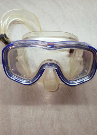 Маски для дайвинга, подводной охоты aqua lung. tempered glass. 
в идеальном состоянии.1 фото