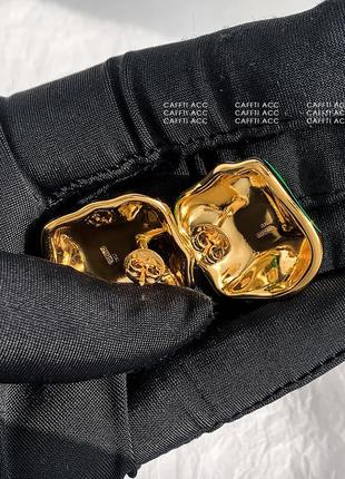Серьги в стиле bottega veneta 8