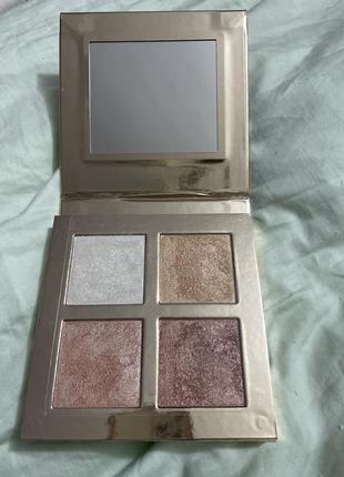 Makeup revolution face quad палетка хайлайтерів incandescent