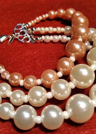 Браслет шеннон из жемчужных бусин в