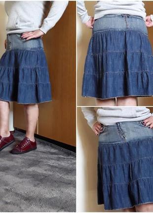 Джинсовая юбка на лето