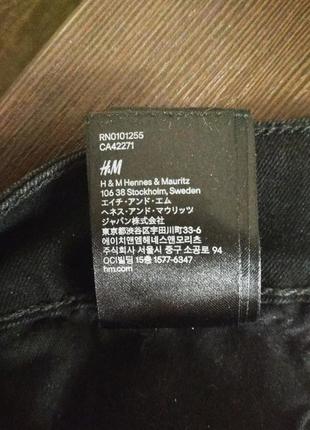 Джинсы 👖 скинни h&m черного цвета6 фото