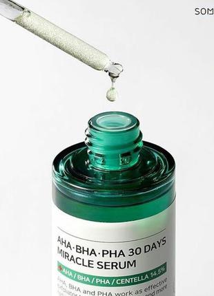 Кислотная сыворотка some by mi aha bha pha 30 days miracle serum2 фото