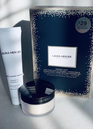 Ідеальний набір продуктів для макіяжу laura mercier - mini perfect pair prime & set duo1 фото