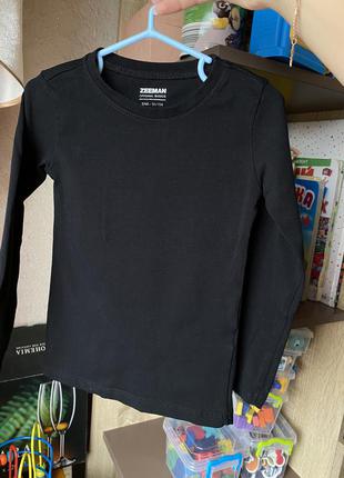 Термо белье чёрная кофта реглан на 1-2 года