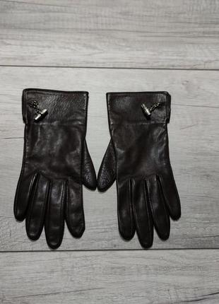 Оригинальные кожаные перчатки longchamp1 фото