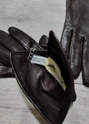 Оригинальные кожаные перчатки longchamp8 фото