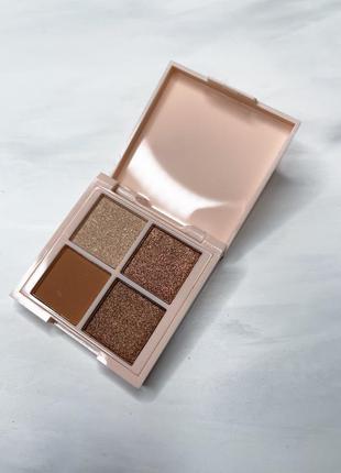 Палетка тіней міні basic beauty hot cocoa bomb eyeshadow quad4 фото