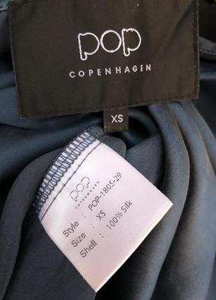Шелк100%,блуза,майка,премиум бренд,pop copenhagen.3 фото