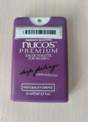 Туалетная вода nucos edt - deep feeling женская 20 мл